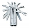 Multitool Victorinox SwissTool X - 26 funkcji, blokowane ostrze, ze śrubokrętem i nożyczkami, stal nierdzewna - 115 mm